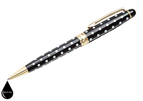 Polka Dot Ballpoint Pens Gift Set - 2 Pack of Luxury Metal Pens w/gift box | Perfect for Her