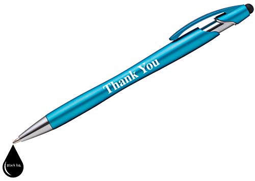 "Thank You" Gift Stylus Pens For All TouchScreen Devices - 2 in 1 Combo Pen for Events, Parties, Employee Appreciation & More