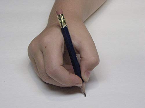 Half Pencils with Eraser, Golf, Classroom, Church, Hexagon, 2 Pencil, Sharpened, Box of 144. Color: Navy Blue