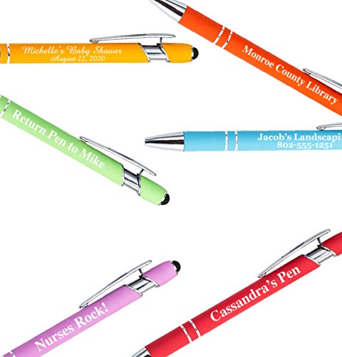 Greeting Pen Florida Soft Touch Coated Metal 6 Pen Pack 30526