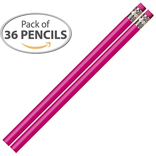 D1657 Reckless Rose Pencils - 36 Qty Package Metallic Shiny Rose Pencils - Express Pencils