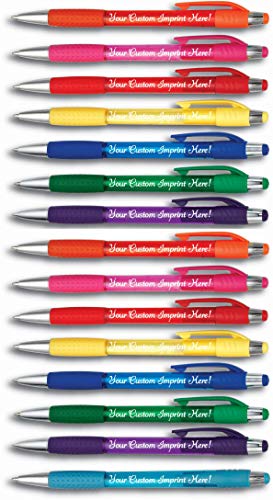 Personalized Ballpoint Pen - The Cutey Click Custom Printed - Full color Name/Logo/Text/Message FREE PERSONALIZATION - 12 Qty