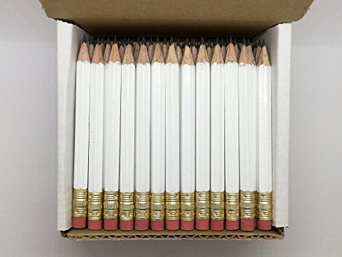 Hex Pencil Blanks WHITE ERASER