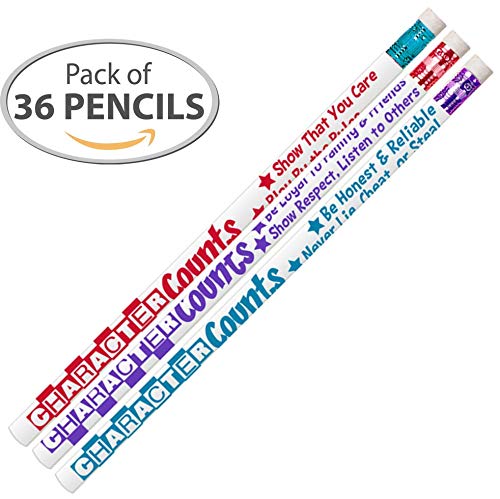 D1546 Character Counts - 36 Qty Package - Character Pencils - Express Pencils