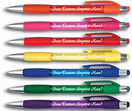 Personalized Ballpoint Pen - The Cutey Click Custom Printed - Full color Name/Logo/Text/Message FREE PERSONALIZATION - 12 Qty