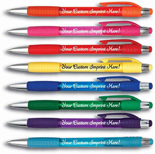 Personalized Ballpoint Pen - The Cutey Click Custom Printed - Full color Name/Logo/Text/Message FREE PERSONALIZATION - 12 Qty