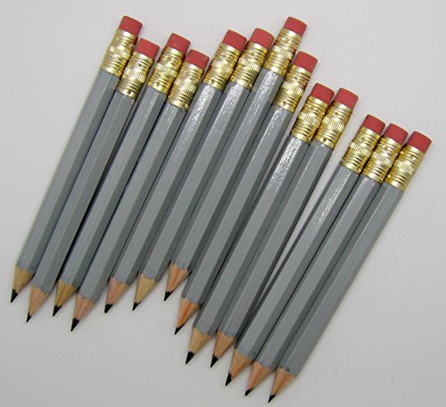 Half Pencils with Eraser - Golf, Classroom, Pew, Short, Mini, Non