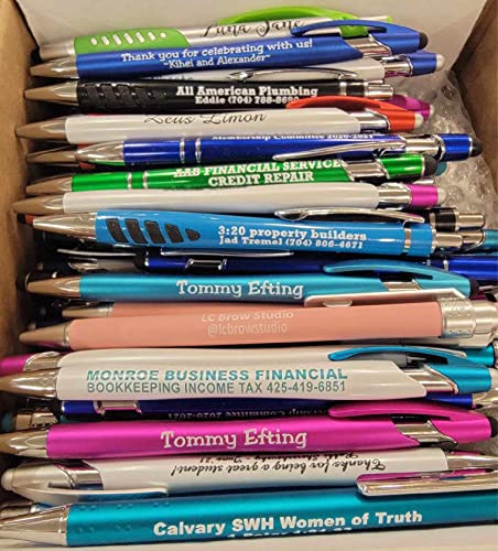 Box Of Misprint Pens - Plastic - Ink Ballpoint Bulk Ballpoint Retractable Lot Wholesale