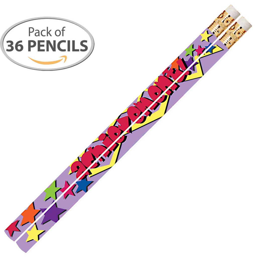 D2471 Achievement - 36 Qty Package - Motivational School Pencils - Express Pencils