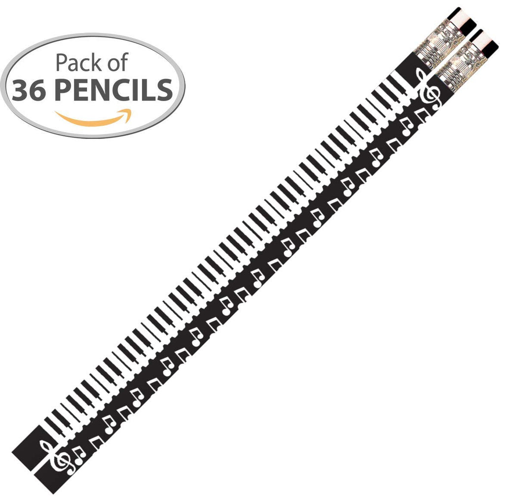 D2258 Keyboard Notes - 36 Qty Package - Piano Keyboard Pencils - Express Pencils