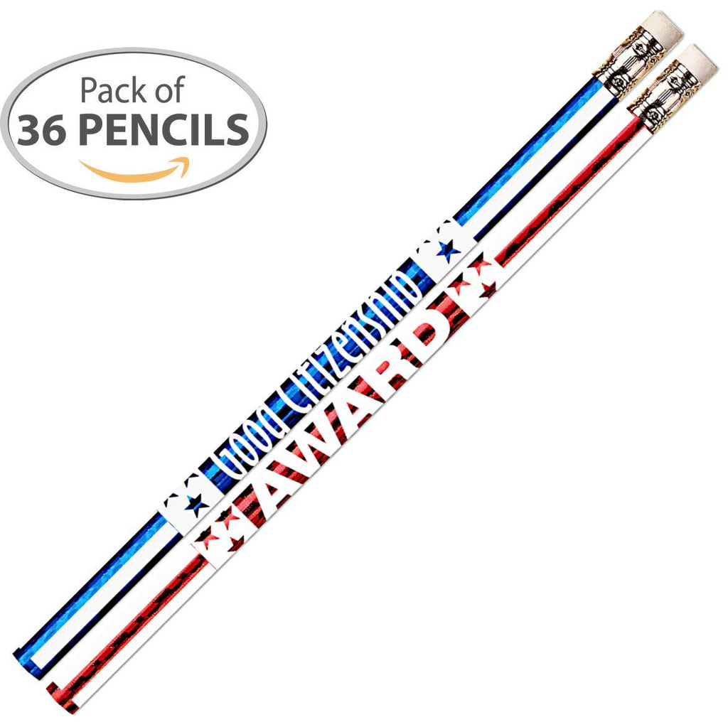 D2285 Good Citizenship Award - 36 Qty Package - Patriotic Pencils - Express Pencils