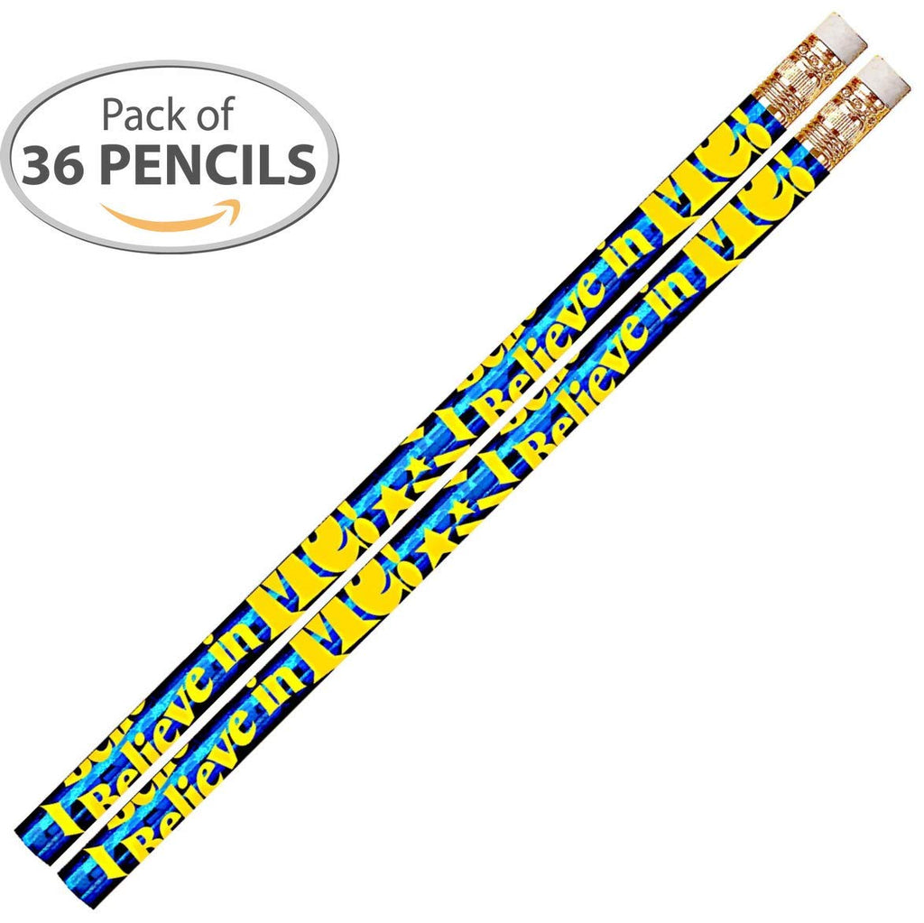 D2291 I Believe In Me - 36 Qty Package - Motivational Pencils - Express Pencils