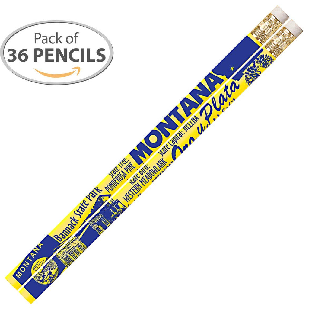 D2389 Montana - 36 Qty Package - Montana State Quick Facts Pencils - Express Pencils