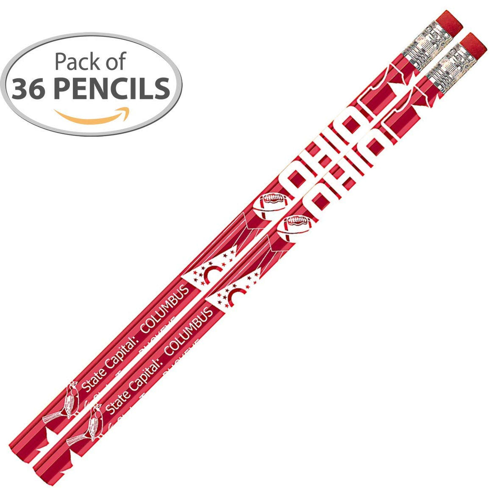 D1537 Ohio - 36 Qty Package - Ohio Quick Facts Pencils - Express Pencils