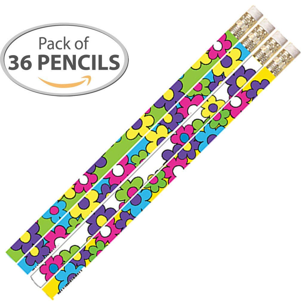 D1029 Crazy Daisies - 36 Qty Package - Spring Flower Pencils - Express Pencils