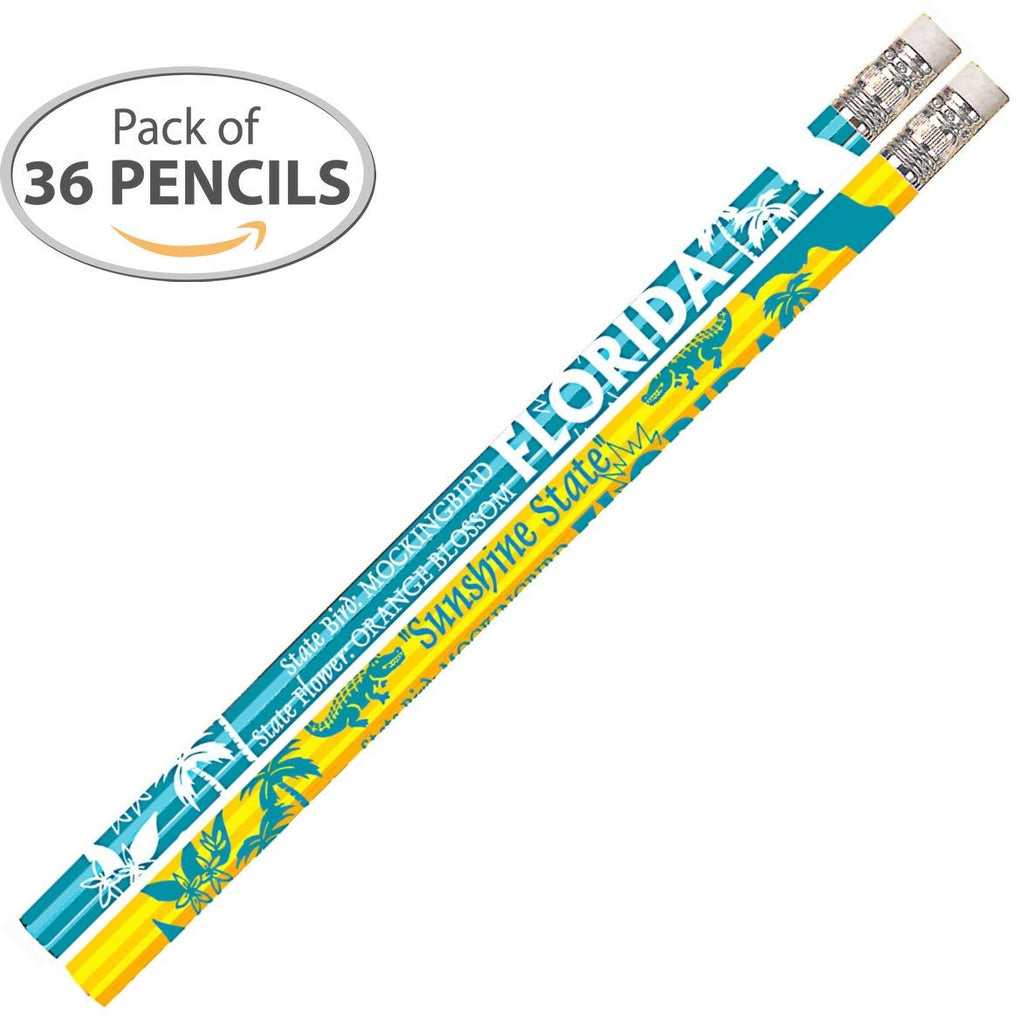 D1438 Florida - 36 Qty Package - Florida State Quick Facts Pencils - Express Pencils