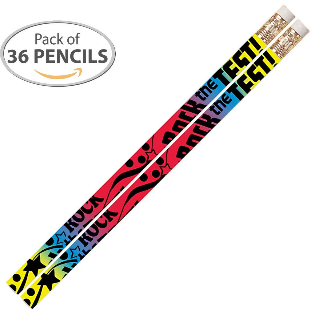 D2319 Rock The Test - 36 Qty Package - Motivational Pencils - Express Pencils