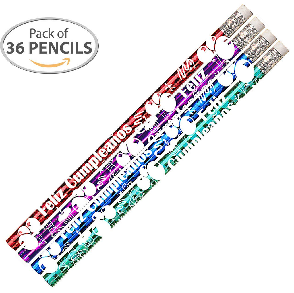 D1360 Feliz Cumpleanos (Spanish) - 36 Happy Birthday Pencils