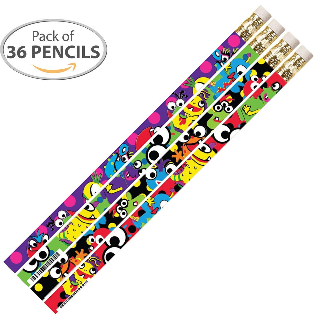 D2494 Mega Monsters - 36 Qty Package - Monster Eyes Pencils - Express Pencils
