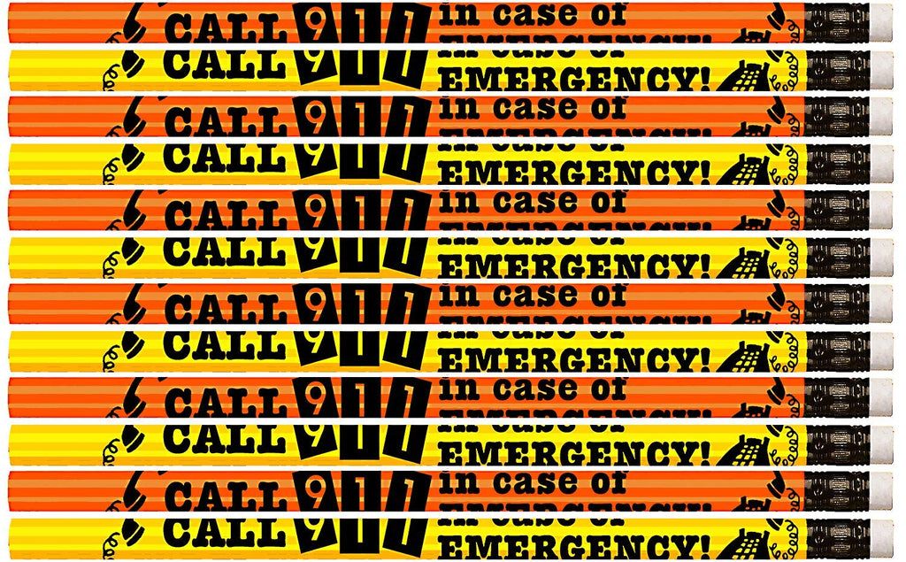 D2010 Call 911 In Case Of Emergency - 36 Qty Package - Call 911 Pencils - Express Pencils