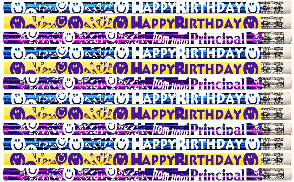 D1444 Happy Birthday From Your Principal - 36 Qty Package - Birthday Pencils - Express Pencils