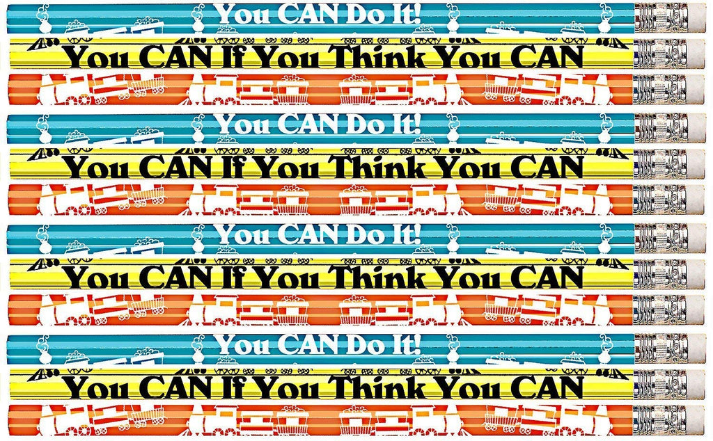 D1528 You Can If You Think You Can - 36 Qty Package - Motivational Pencils - Express Pencils