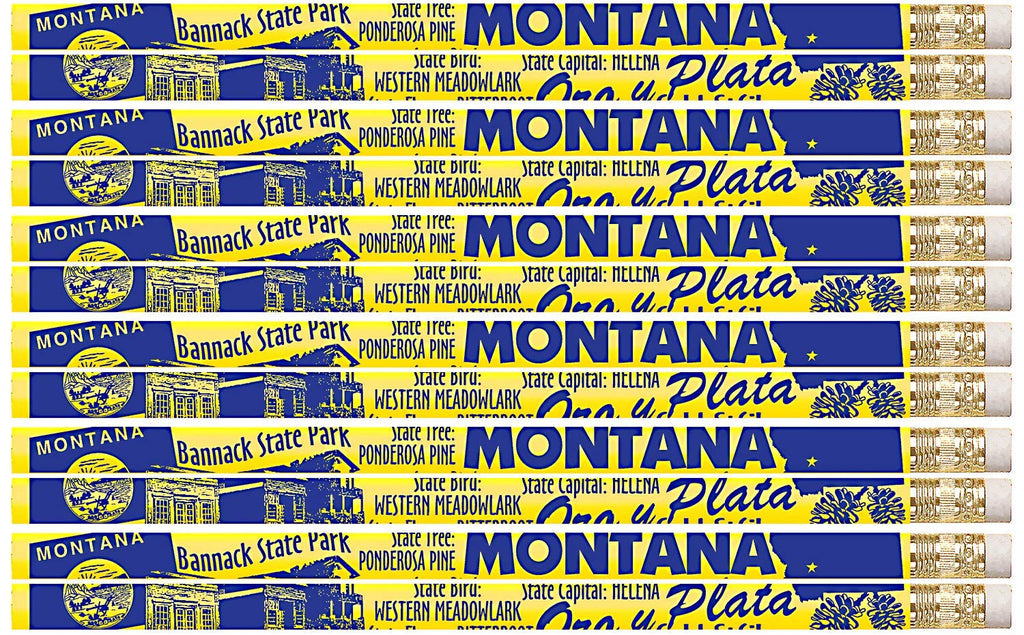 D2389 Montana - 36 Qty Package - Montana State Quick Facts Pencils - Express Pencils