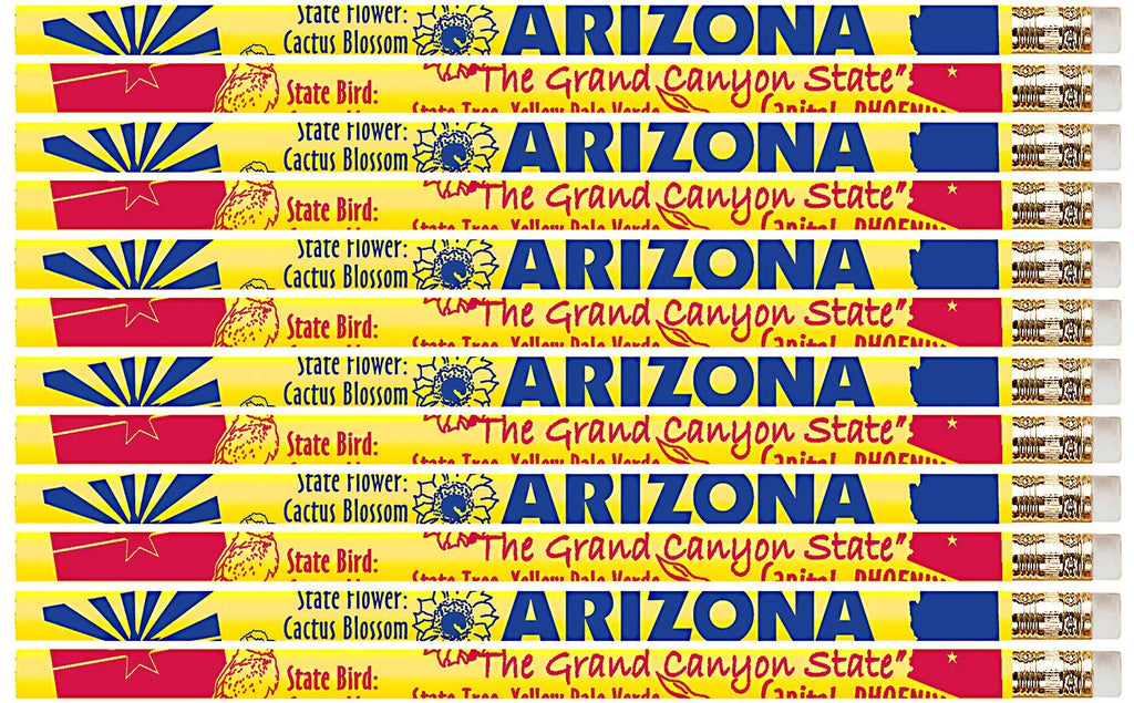 D2386 Arizona - 36 Qty Package - Arizona State Quick Facts Pencils - Express Pencils