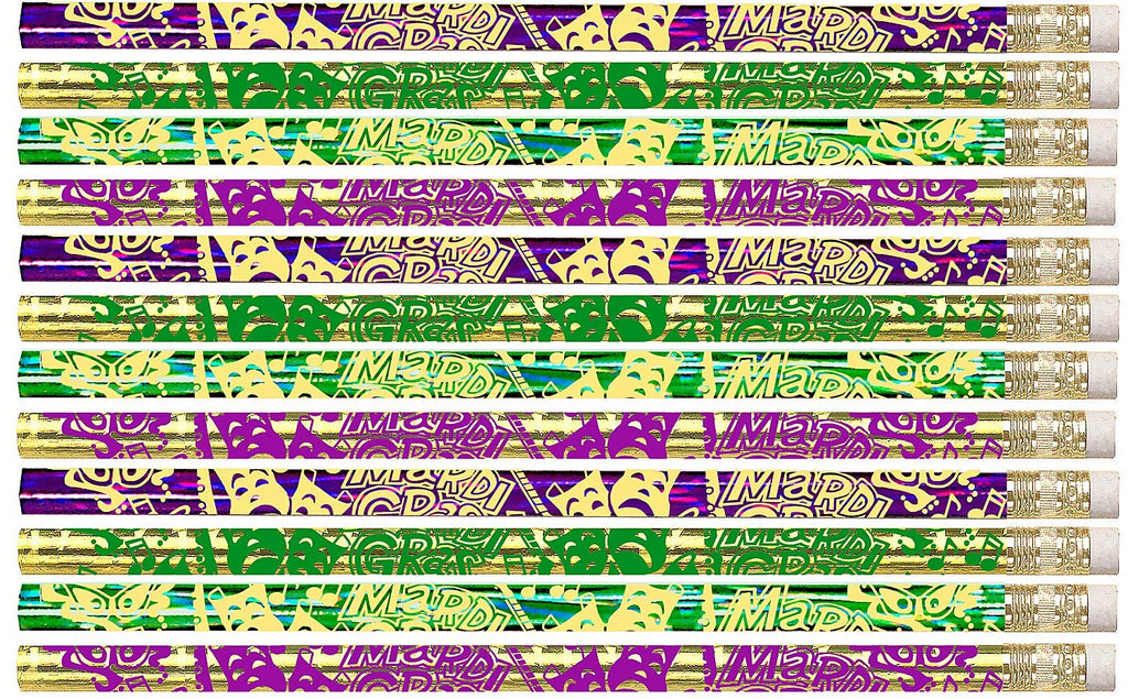 D2201 Mardi Gras - 36 Qty Package - Celebration Pencils - Express Pencils